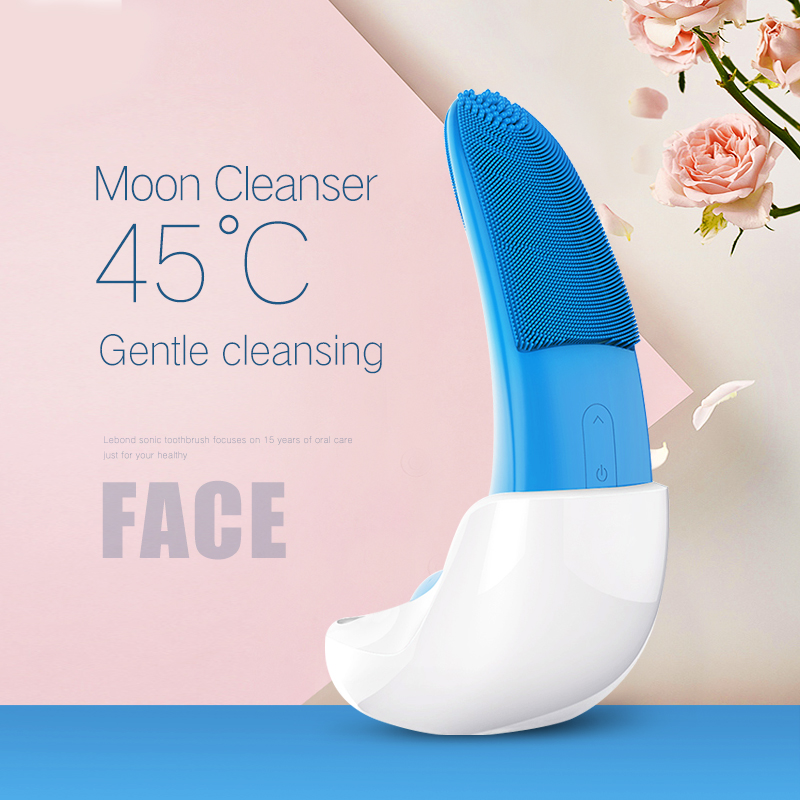 Skönhet Sonic Electric Face Cleansing Brush Ultraljud Facial Skin Scrubber